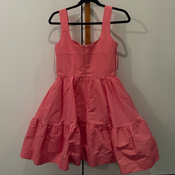 Rebecca Vallance Brydie crystal-embellished taffeta minidress in coral pink - Picture 5 of 7